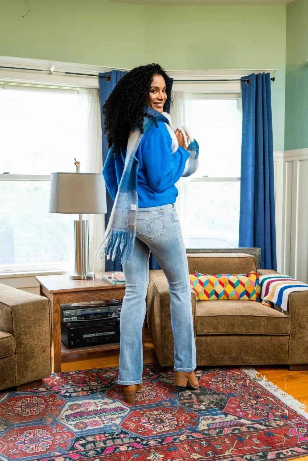 Judy Blue Mid Rise Thermal Bootcut Jeans Judy Blue Mid Rise Thermal Bootcut Jeans