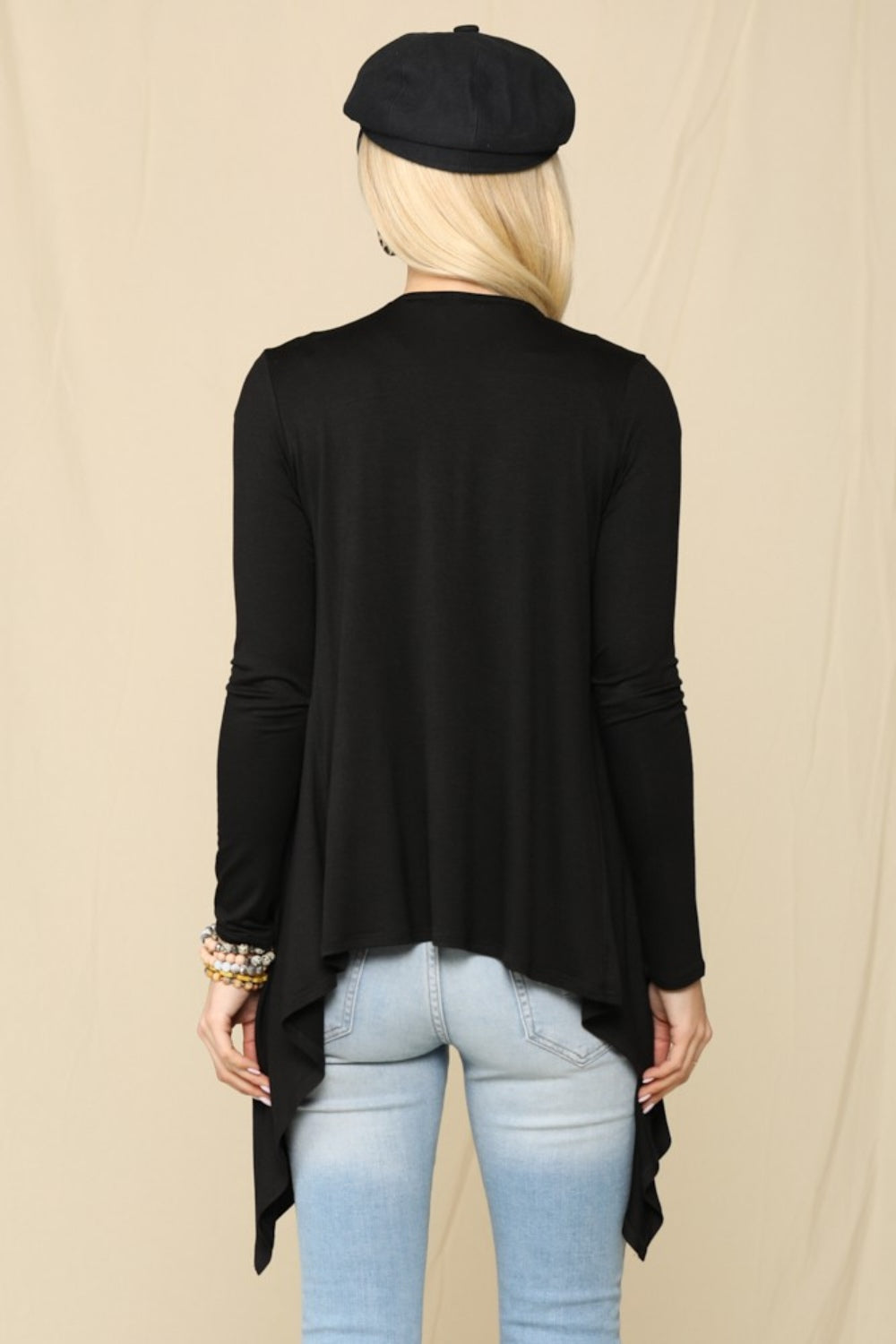 Celeste Full Size Open Front Knit Cardigan Celeste Full Size Open Front Knit Cardigan - TopFashionHQ