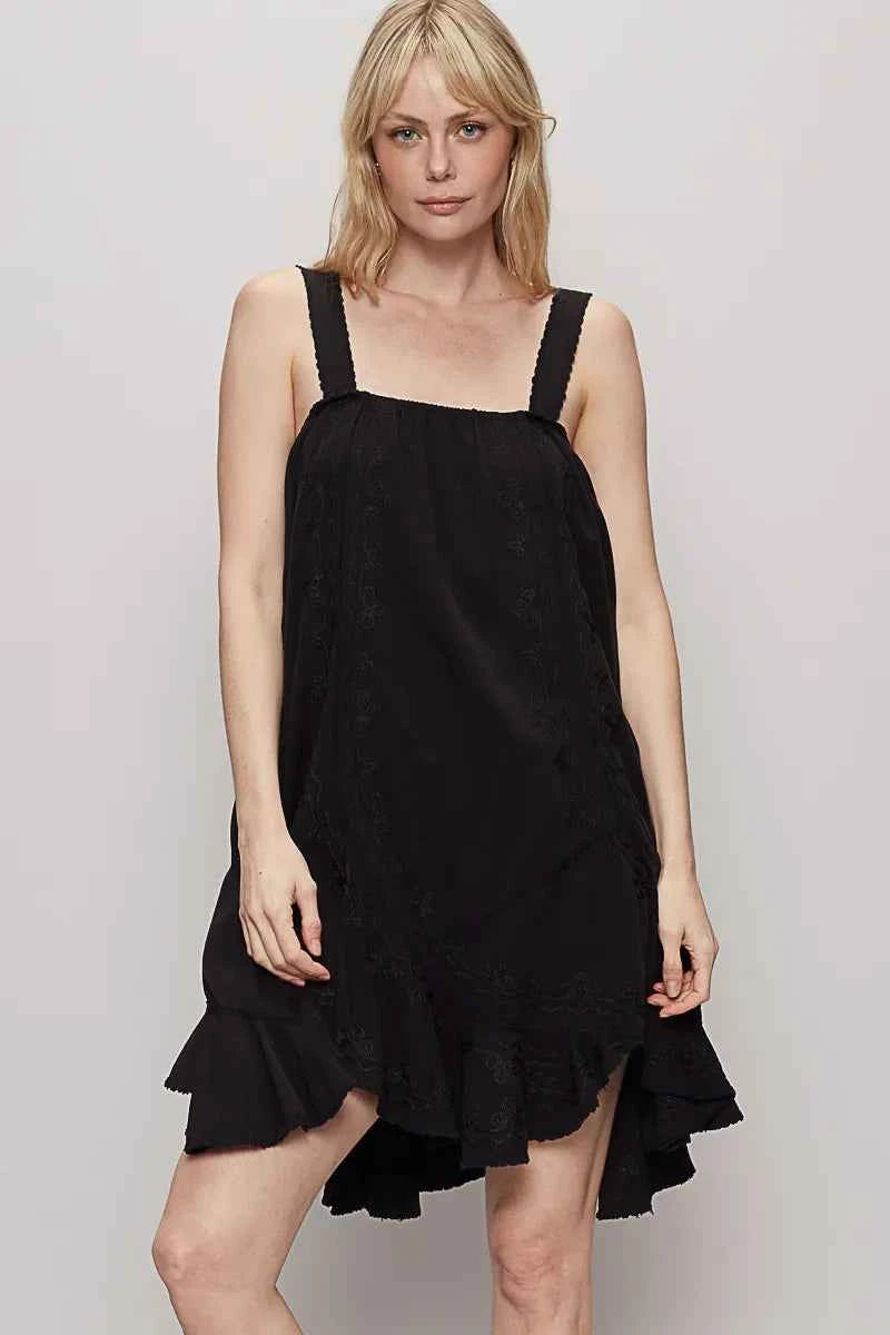 POL Ruffle Hem Sleeveless Mini Dress POL Ruffle Hem Sleeveless Mini Dress