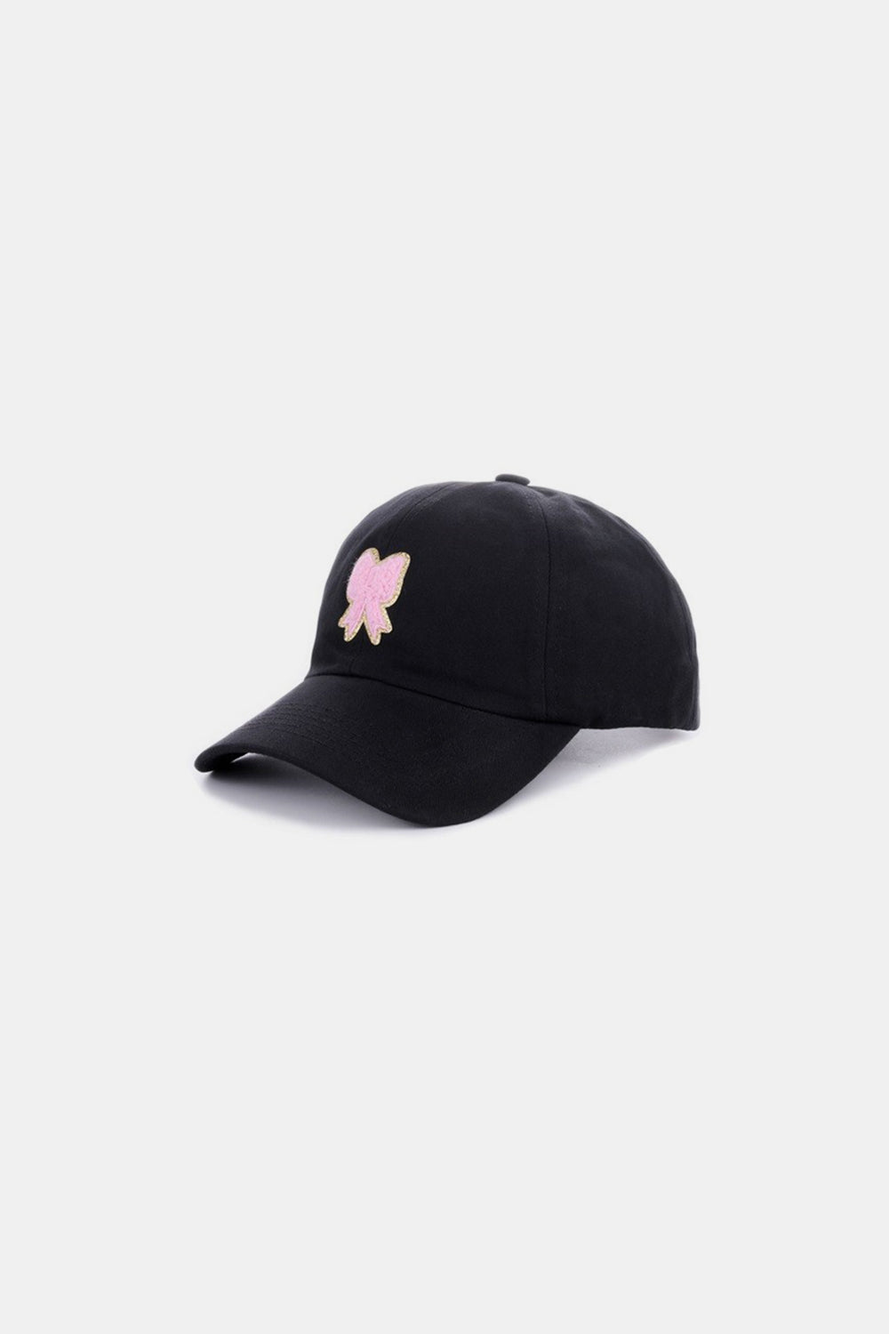 Zenana Ribbon Bow Chenille Patch Baseball Cap Zenana Ribbon Bow Chenille Patch Baseball Cap - TopFashionHQ