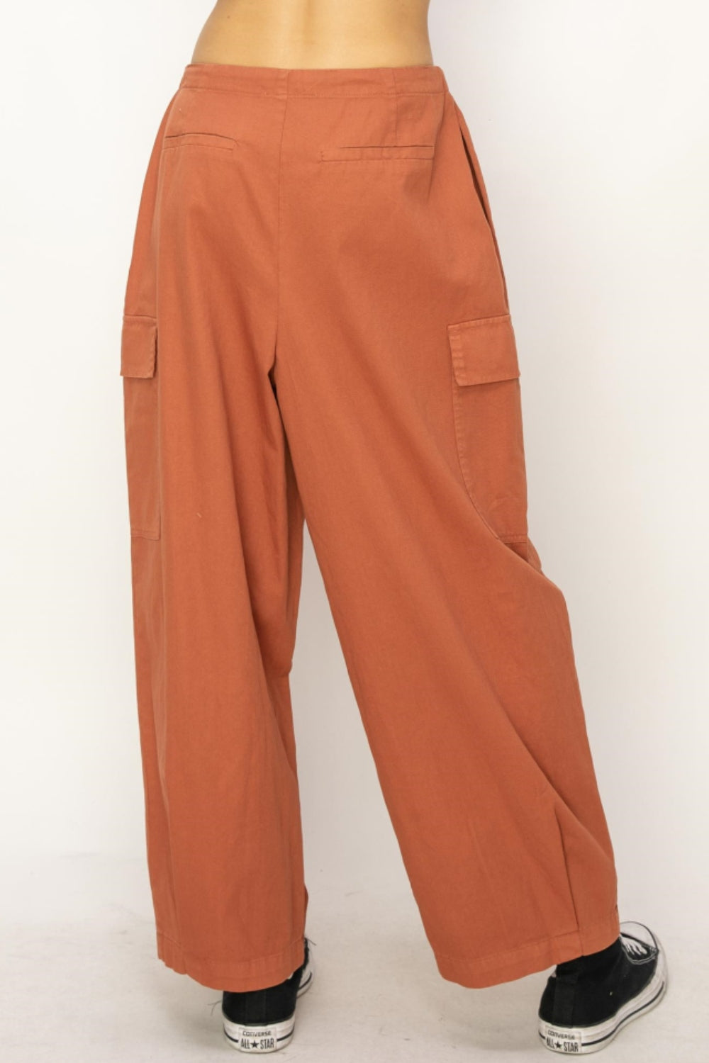 HYFVE Drawstring Cargo Wide Leg Pants HYFVE Drawstring Cargo Wide Leg Pants - TopFashionHQ