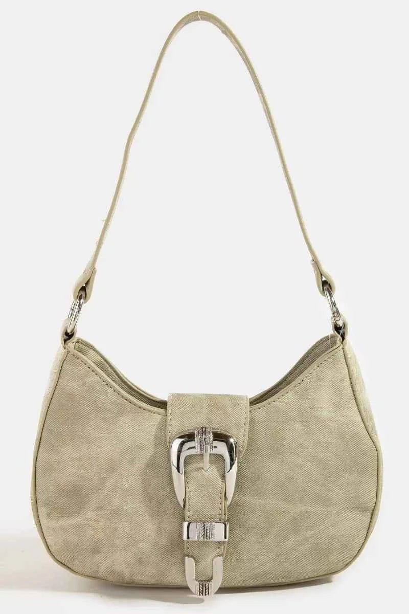 Fame Buckle Detail Hobo Shoulder Bag Fame Buckle Detail Hobo Shoulder Bag