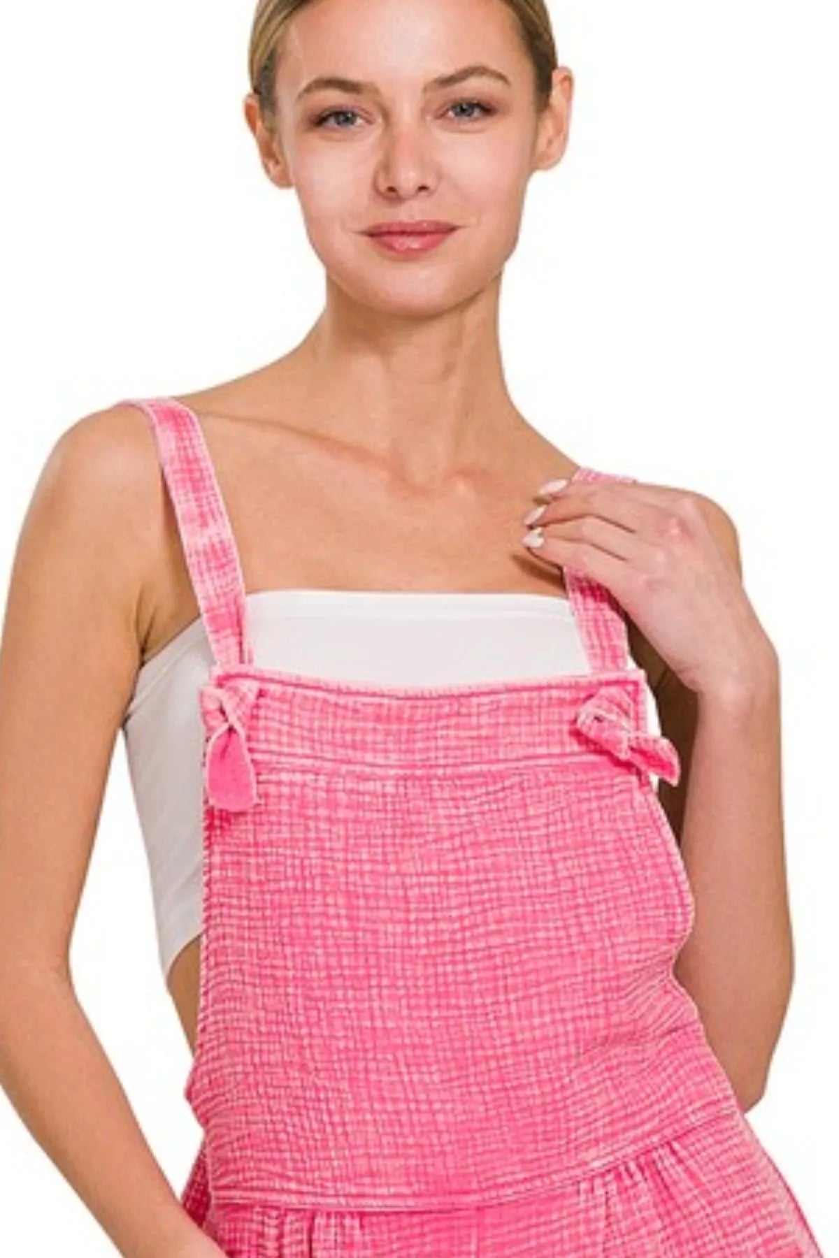 Zenana Woven Double Gauze Acid Washed Romper b3dab7c0-ae4f-44ee-aa59-f5112e97ac22-Max-Origin