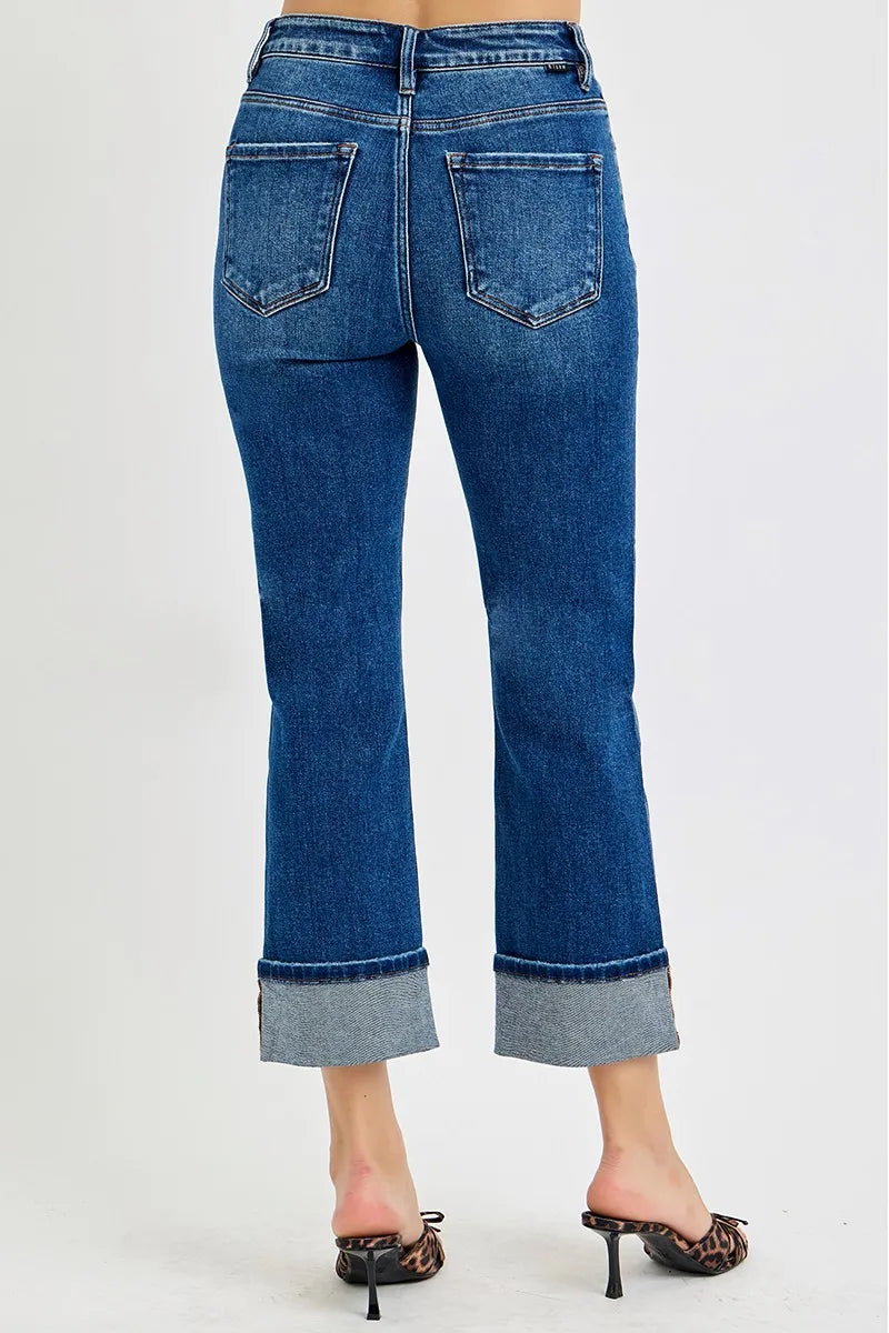 RISEN Full Size High Rise Ankle Straight Cuffed Jeans Plus Size b3ffe32d-6fbc-4980-9cee-7a9ea65254ea-Max