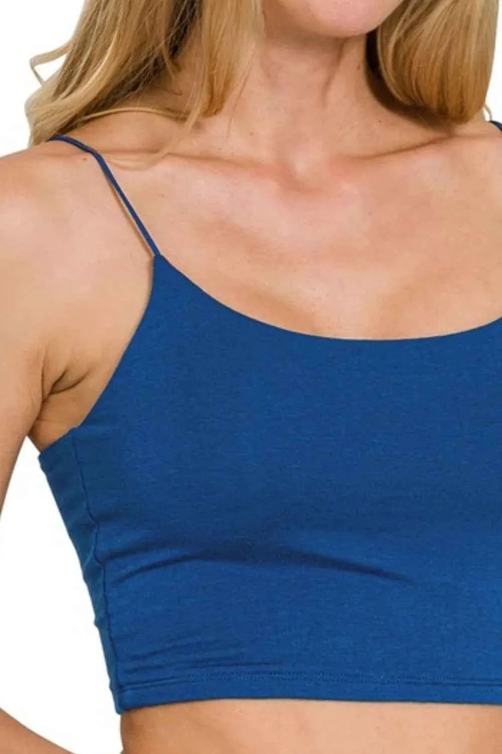 Zenana Double Layered Spaghetti Bra Cami Zenana Double Layered Spaghetti Bra Cami