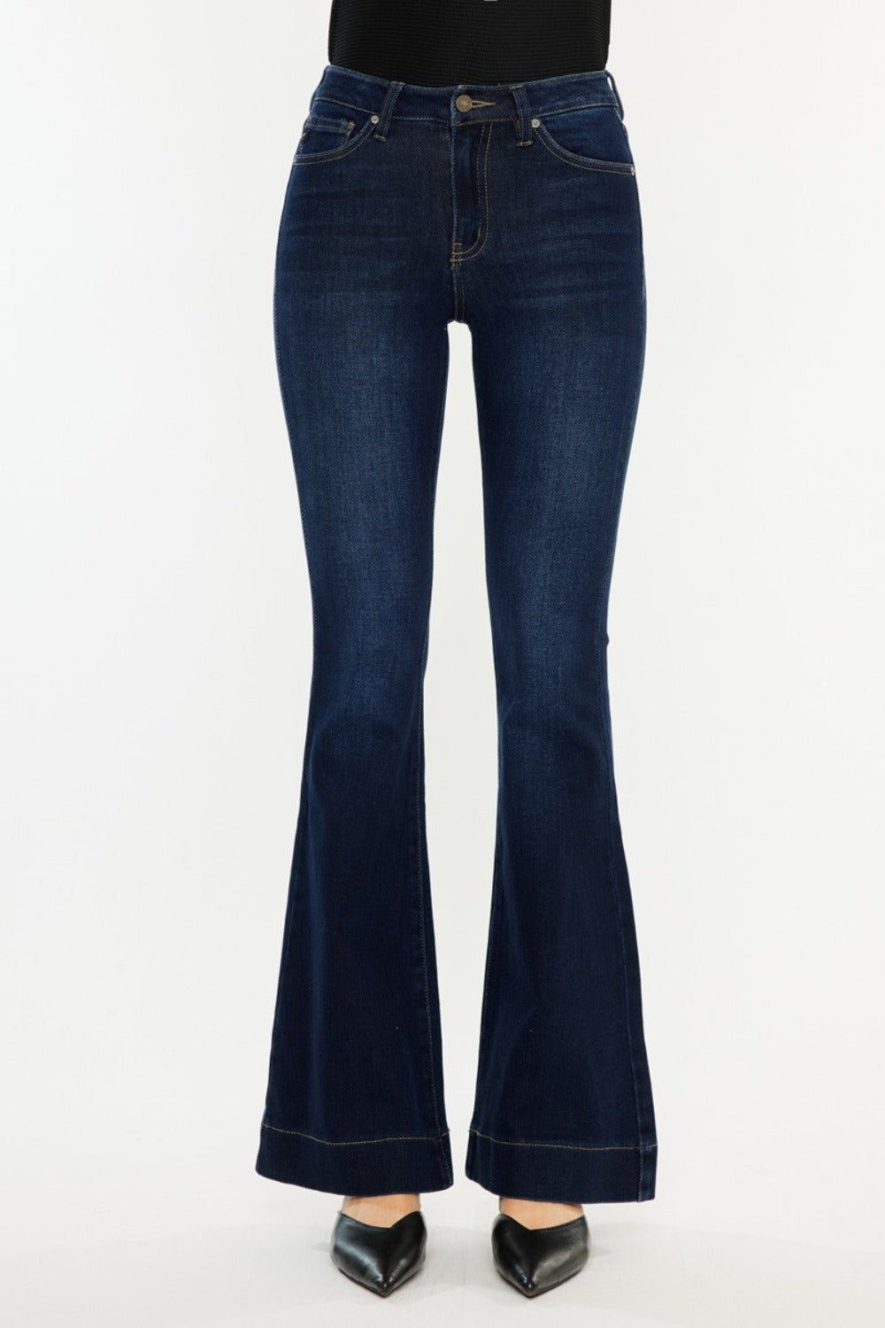 Kancan High Rise Slim Flare Jeans Kancan High Rise Slim Flare Jeans