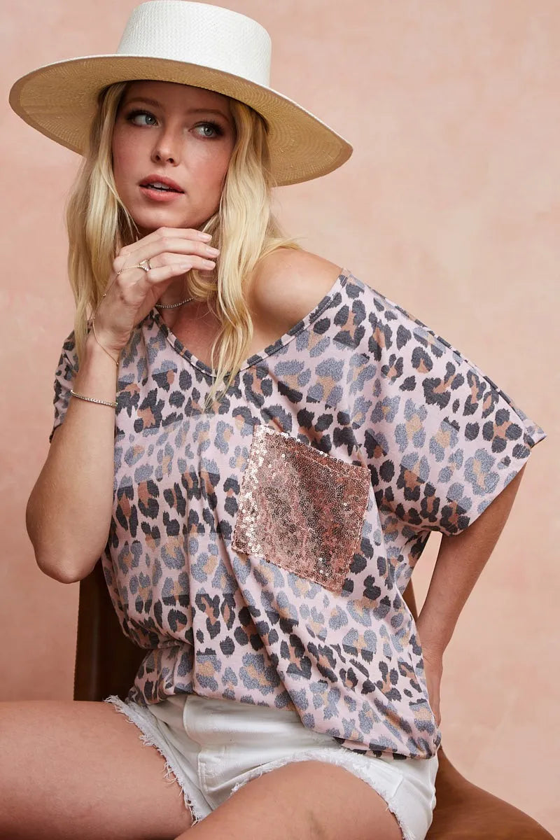 BiBi Leopard Stripe Printed Jersey T-Shirt b67928dd00b74dccaa08e6cf74ba600f-Max-Origin