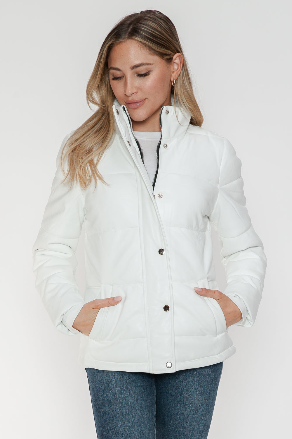 YMI Pocketed Zip Up Turtleneck Puffer Jacket YMI Pocketed Zip Up Turtleneck Puffer Jacket - TopFashionHQ