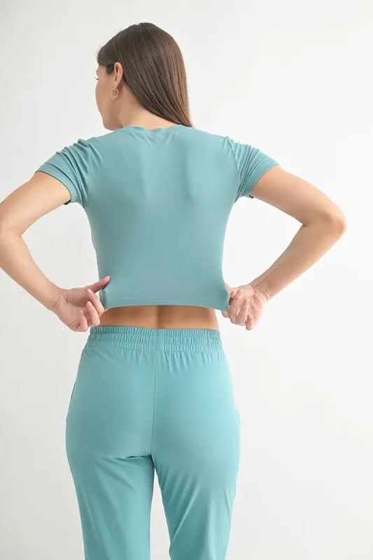 MONO B Essential Micro-ribbed Cropped Athleisure Tee b814ebdbac624751bf79cb7acb4c0760-Max-Origin