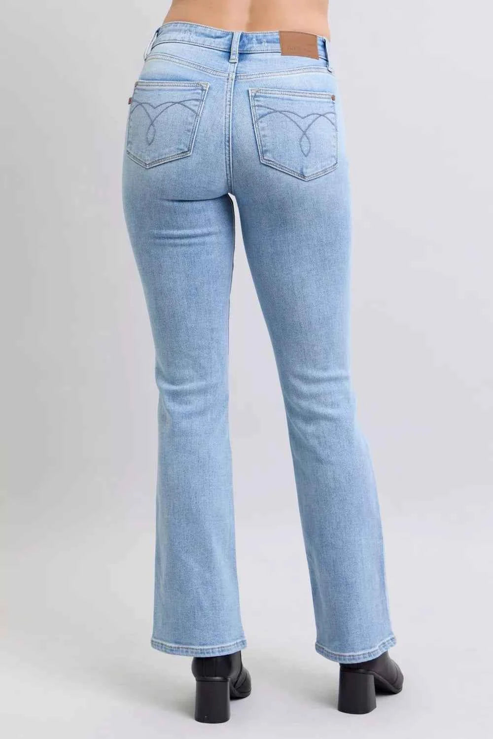 Judy Blue Mid Rise Thermal Bootcut Jeans Judy Blue Mid Rise Thermal Bootcut Jeans