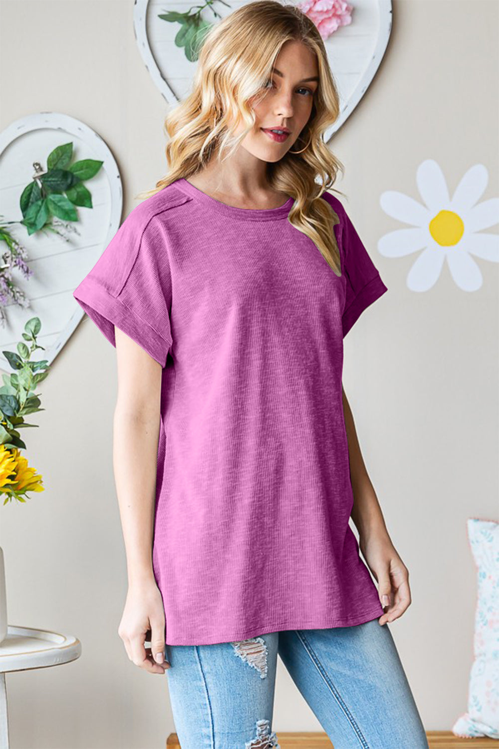 Heimish Full Size Short Sleeve Round Neck T-Shirt Heimish Full Size Short Sleeve Round Neck T-Shirt - TopFashionHQ
