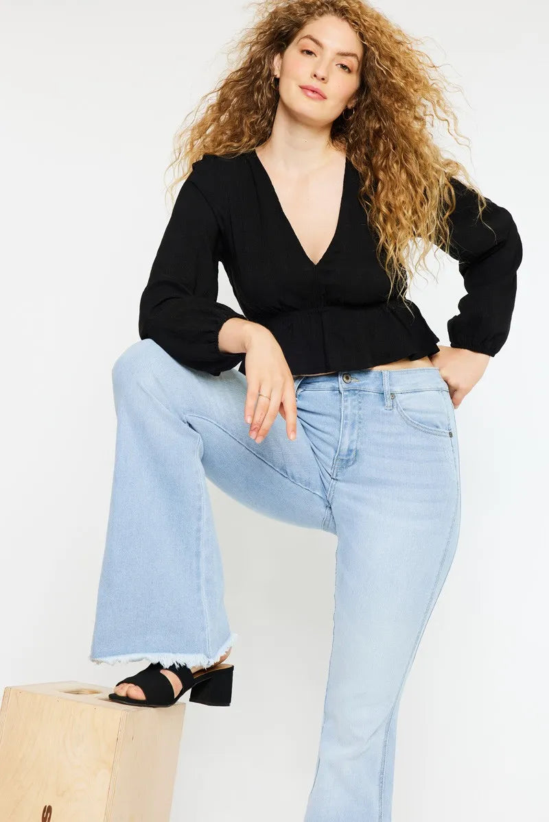 Kancan High Rise Curvy Flare Jeans b95a81a3e4cb4c95aa353092eb4edbcc-Max-Origin