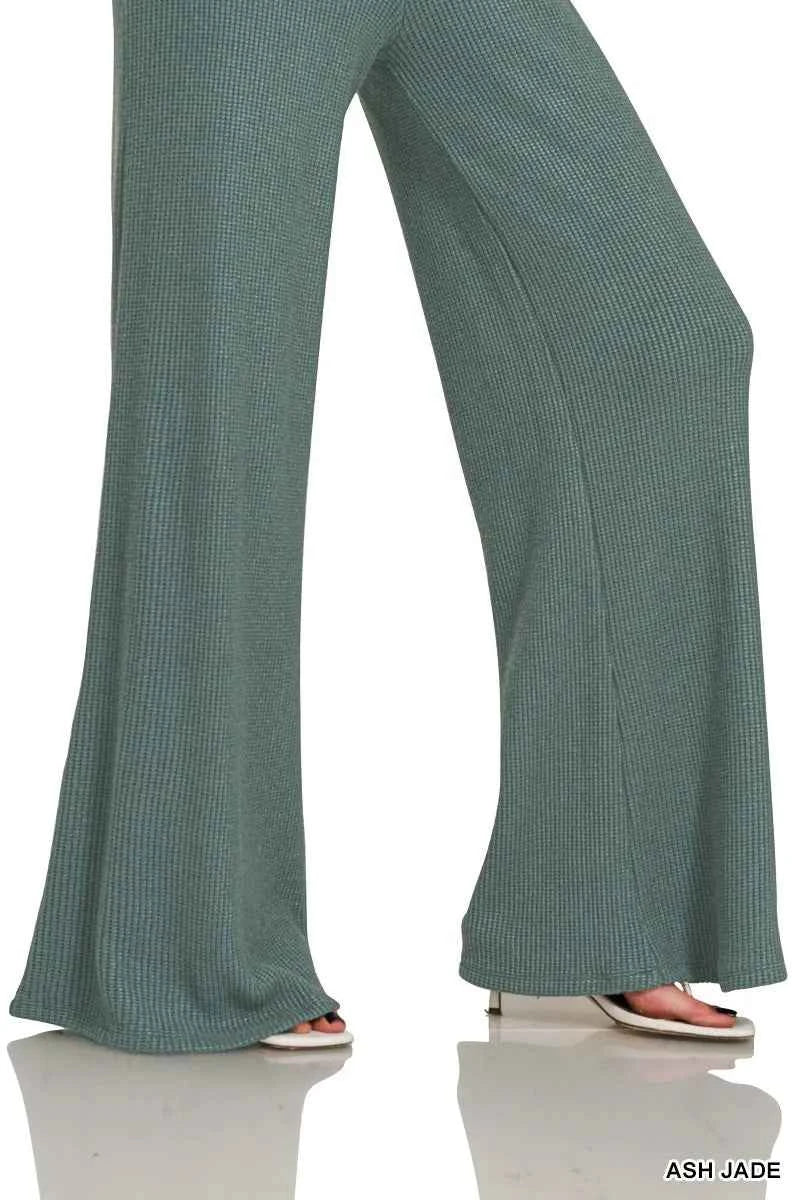 Zenana Mock Neck Top and Pants Sweater Set Zenana Mock Neck Top and Pants Sweater Set