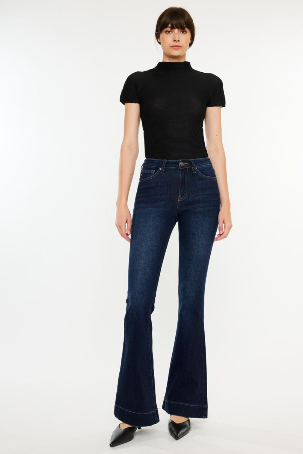 Kancan High Rise Slim Flare Jeans Kancan High Rise Slim Flare Jeans