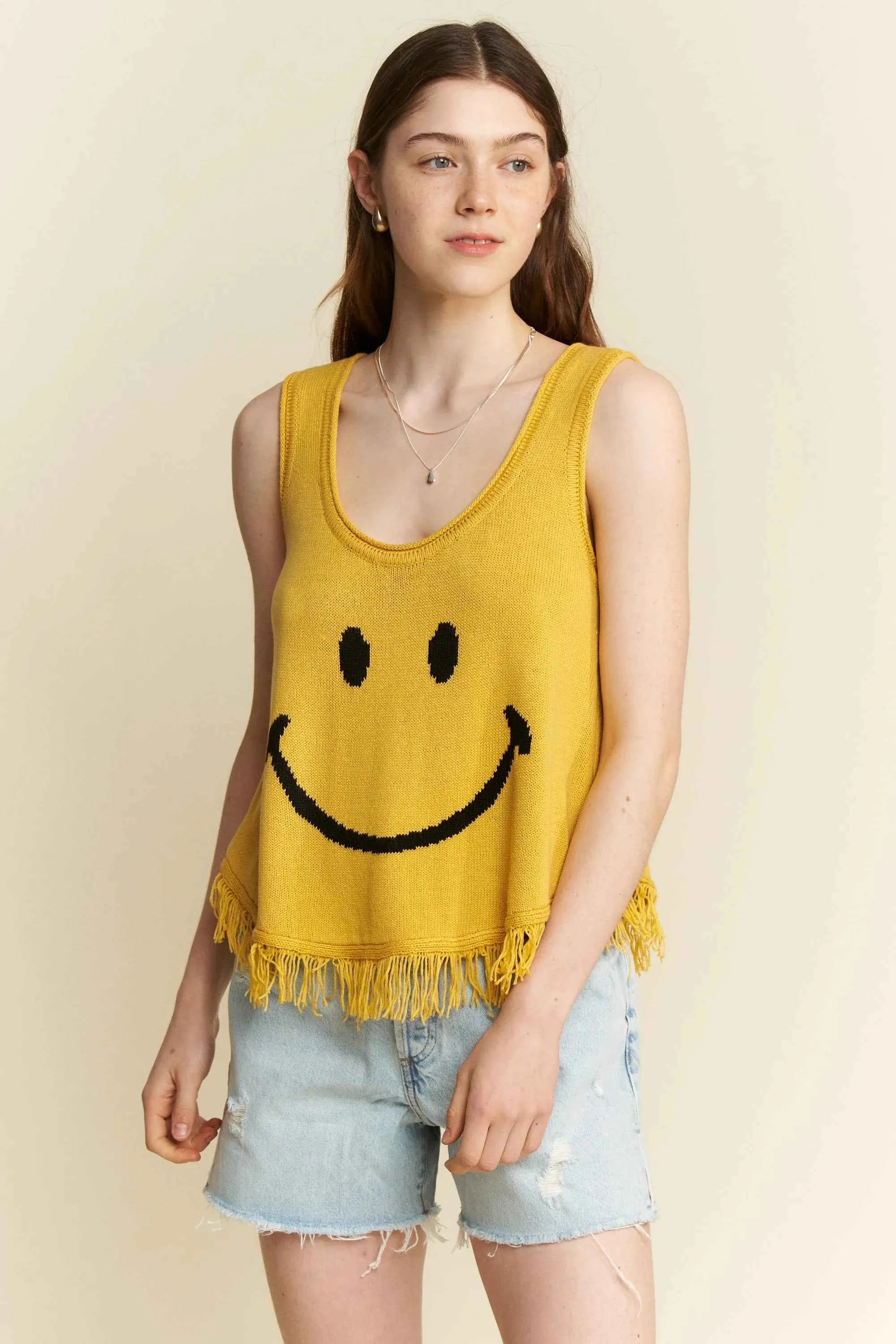 Jade By Jane Smiley Fringe Tank Top Jade By Jane Smiley Fringe Tank Top
