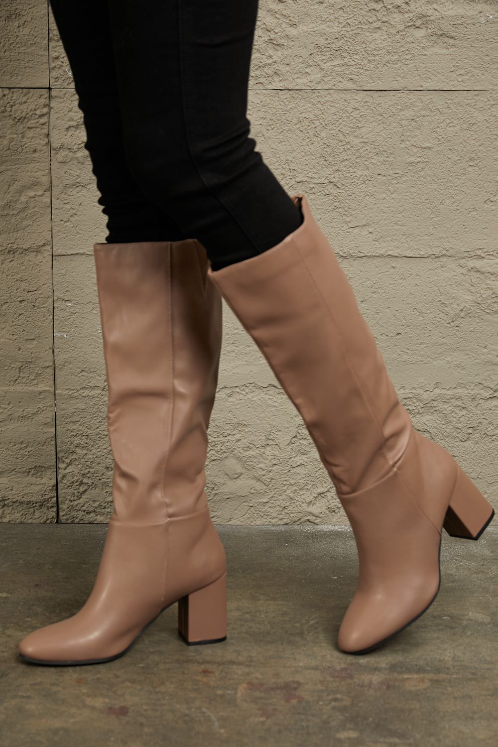 East Lion Corp Block Heel Knee High Boots East Lion Corp Block Heel Knee High Boots - TopFashionHQ