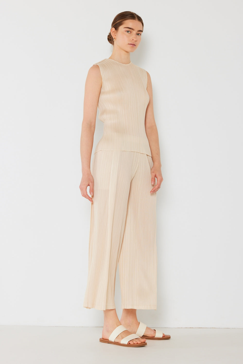 Marina West Swim Pleated Wide-Leg Pants with Side Pleat Detail Marina West Swim Pleated Wide-Leg Pants with Side Pleat Detail - TopFashionHQ