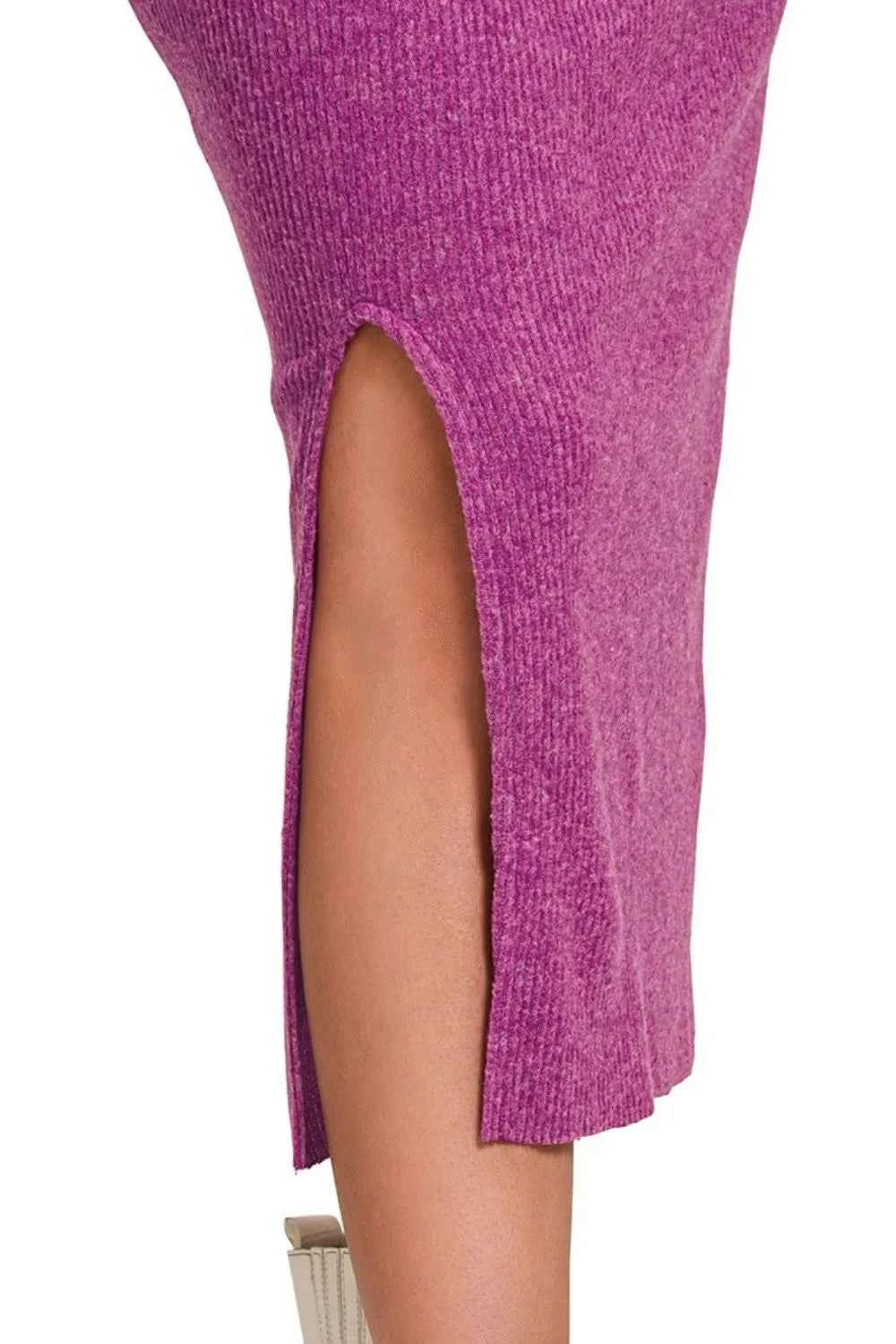 Zenana Ribbed Asymmetric Hem and Sleeve Top & Skirt Set Zenana Ribbed Asymmetric Hem and Sleeve Top & Skirt Set