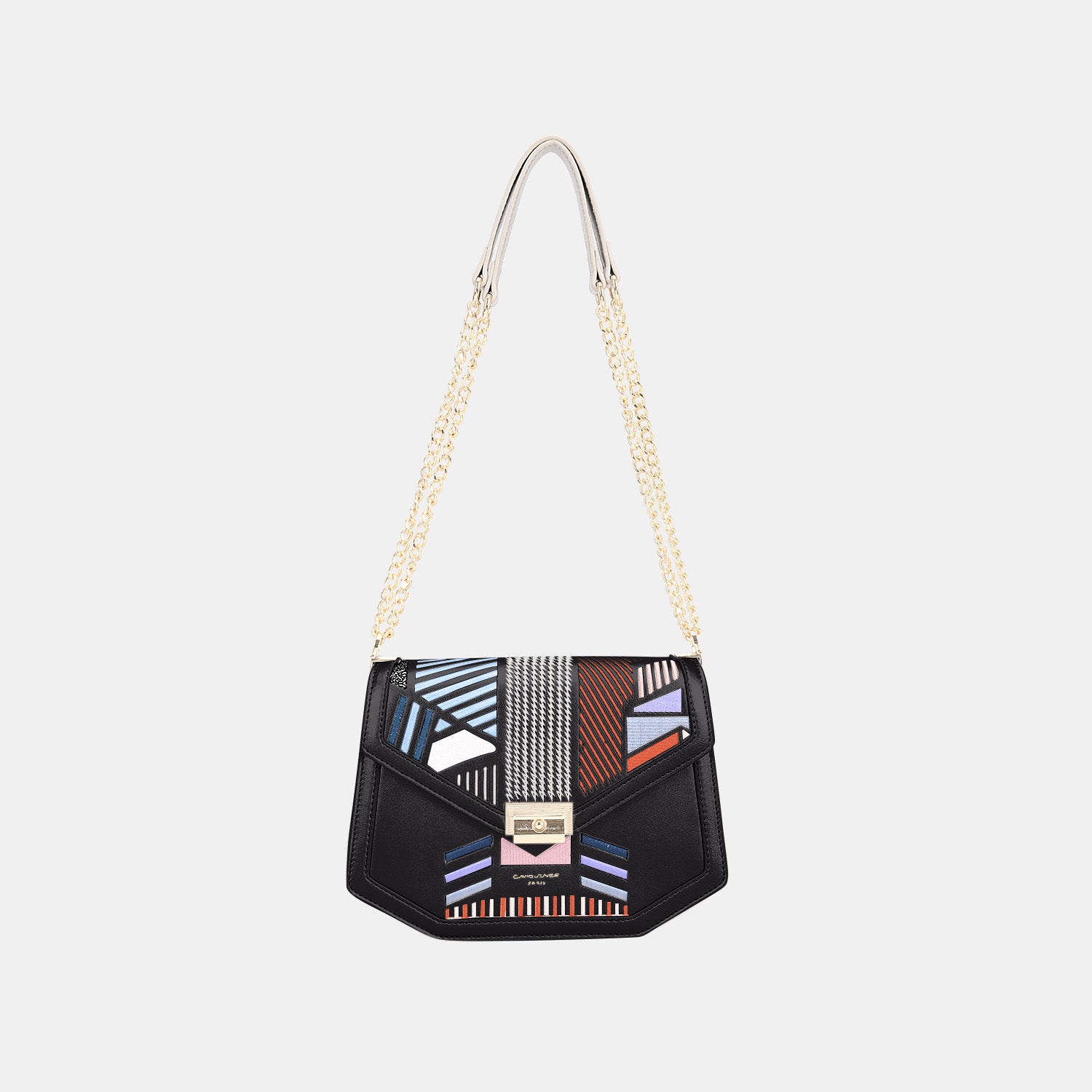 David Jones Geometric Print Crossbody Bag David Jones Geometric Print Crossbody Bag - TopFashionHQ