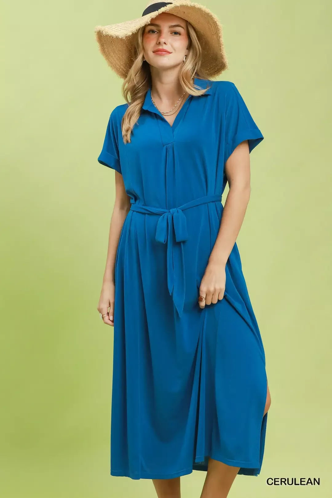 Umgee Collared Belted Midi Dress c07a829c-459e-4fe6-a642-01ee7851f07a-Max-Origin