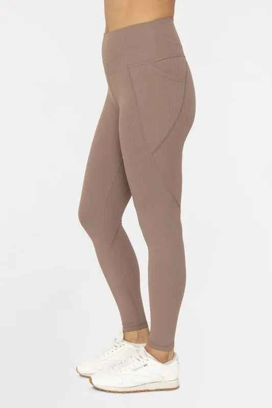 MONO B Soft Ribbed High Waisted Leggings MONO B Soft Ribbed High Waisted Leggings