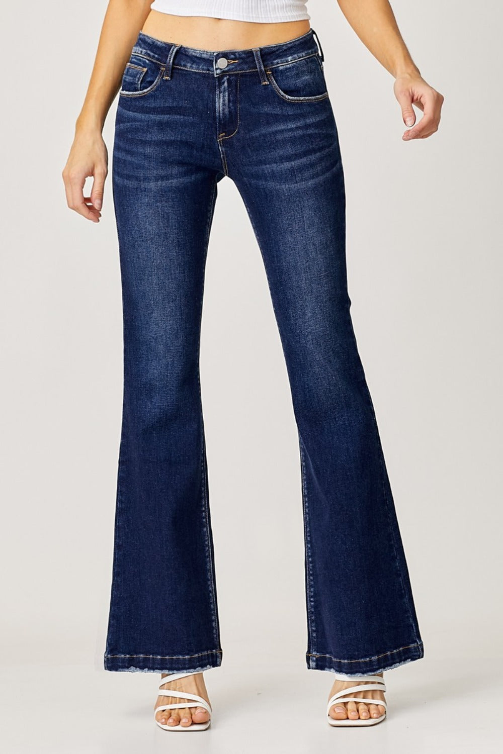 RISEN Full Size Low Rise Flare Jeans RISEN Full Size Low Rise Flare Jeans