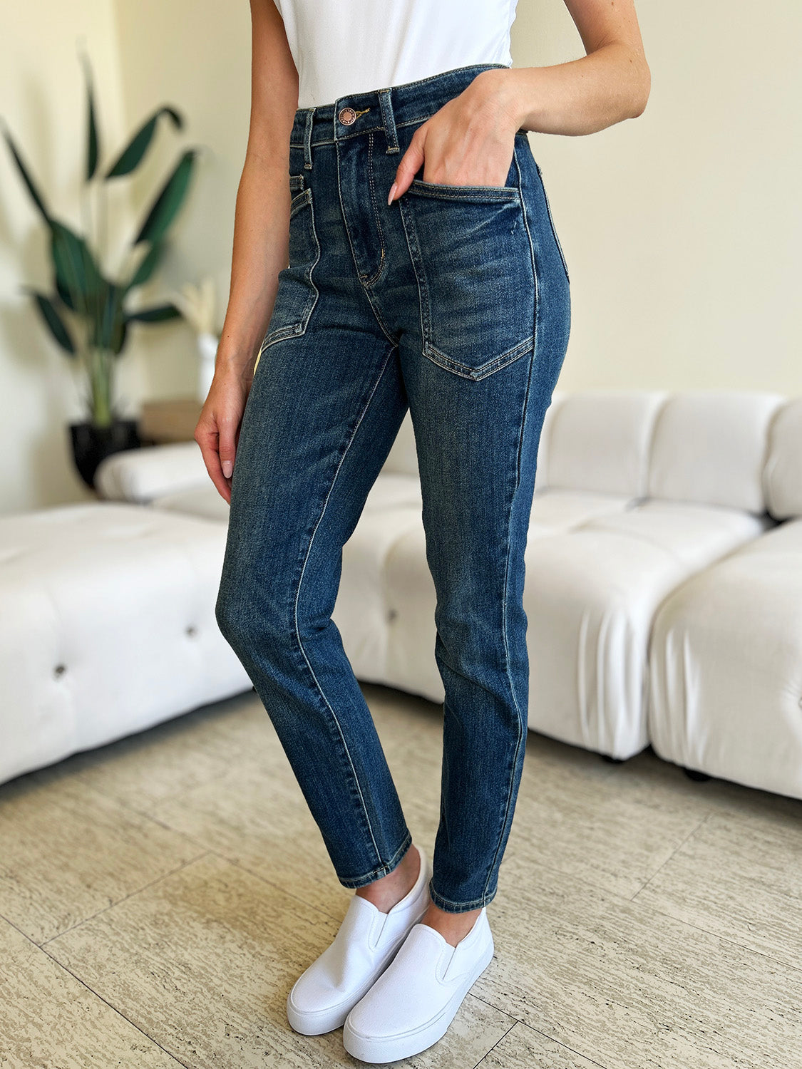 Judy Blue Full Size High Waist Skinny Jeans Judy Blue Full Size High Waist Skinny Jeans - TopFashionHQ