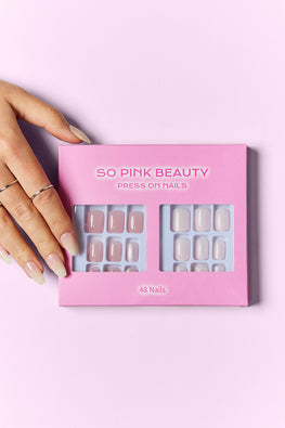 SO PINK BEAUTY Press On Nails 2 Packs - TopFashionHQ