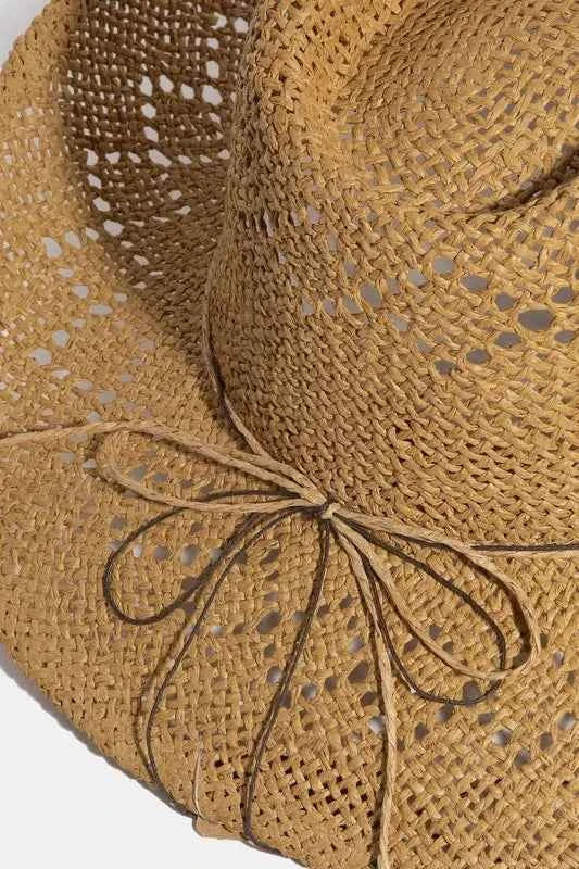 Fame Turquoise and Shell Star Beads Strap Western Straw Hat Fame Turquoise and Shell Star Beads Strap Western Straw Hat