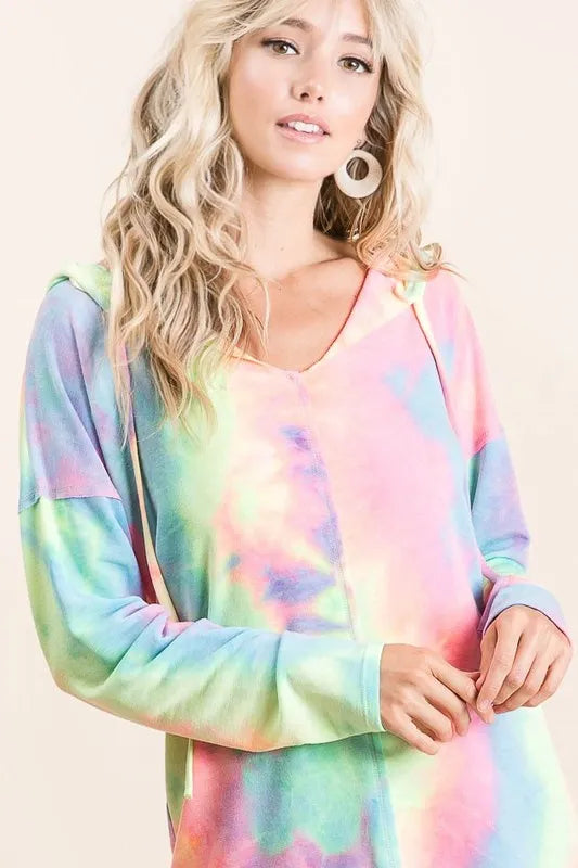 BiBi Tie Dye Terry Long Sleeve Hoodie c6997fdd0869444b81e88911b6bf8ffd-Max-Origin