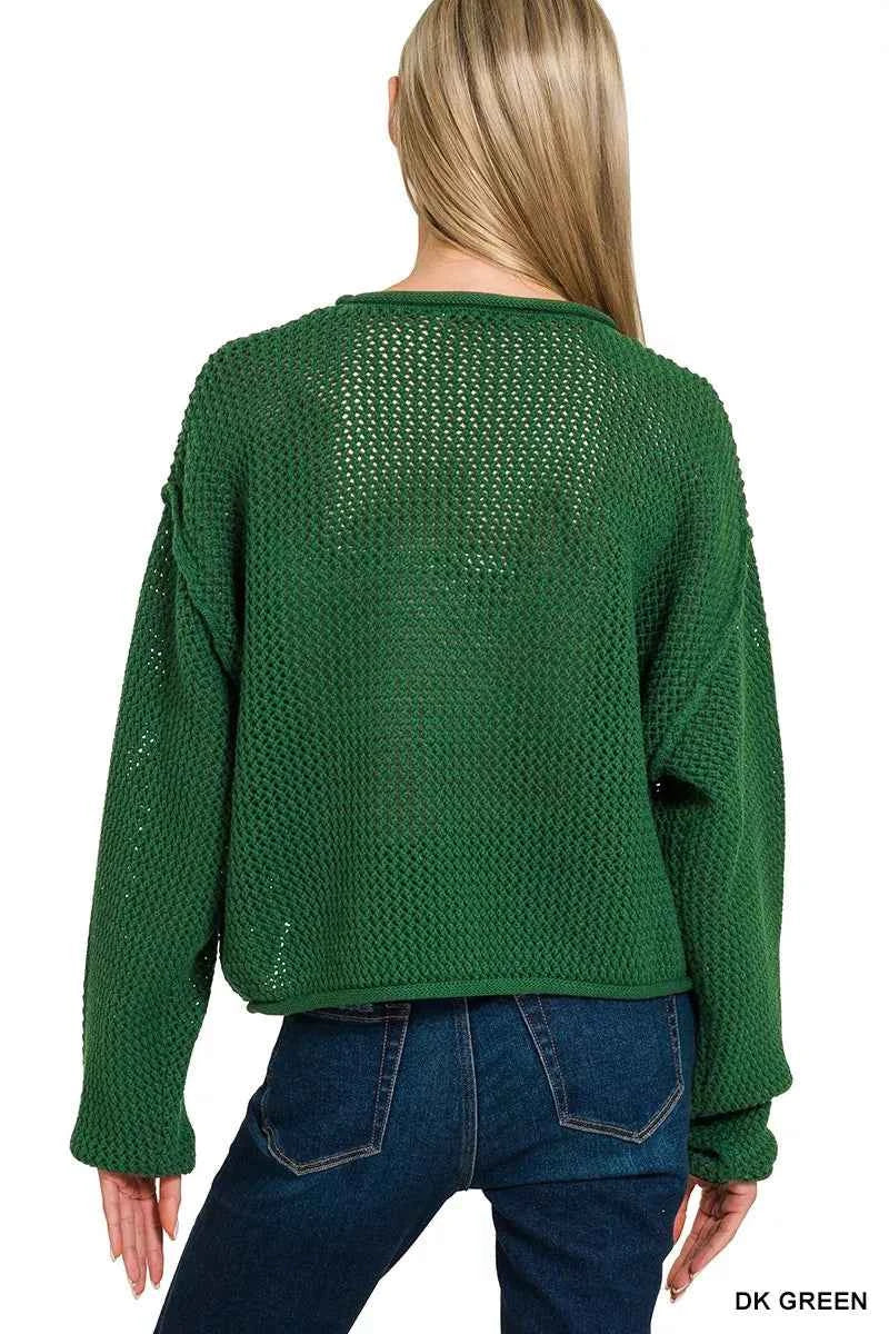 Zenana Zenana American Flag Crew Neck Sweater Zenana Zenana American Flag Crew Neck Sweater