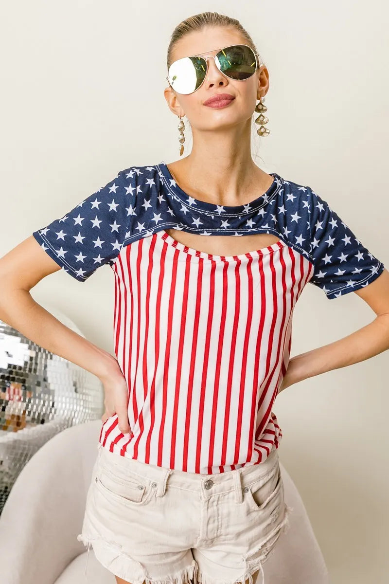BiBi American Flag Theme Front Cut Out Top c8800416f56e4aa393bc1ae987e3a5ca-Max-Origin