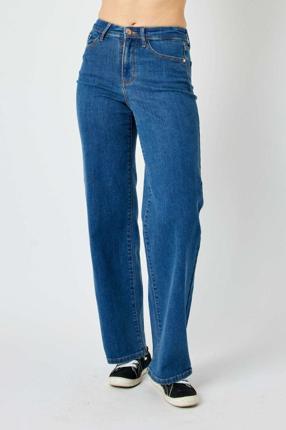 Judy Blue Full Size High Rise Straight Jeans Judy Blue Full Size High Rise Straight Jeans - TopFashionHQ