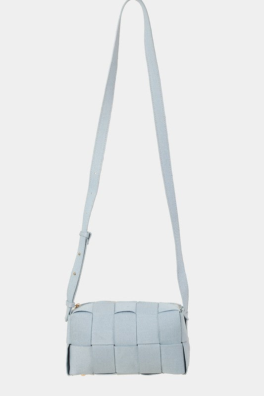 Fame Woven Crossbody Bag with Adjustable Strap Fame Woven Crossbody Bag with Adjustable Strap