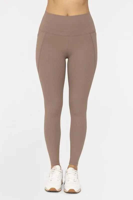 MONO B Soft Ribbed High Waisted Leggings MONO B Soft Ribbed High Waisted Leggings