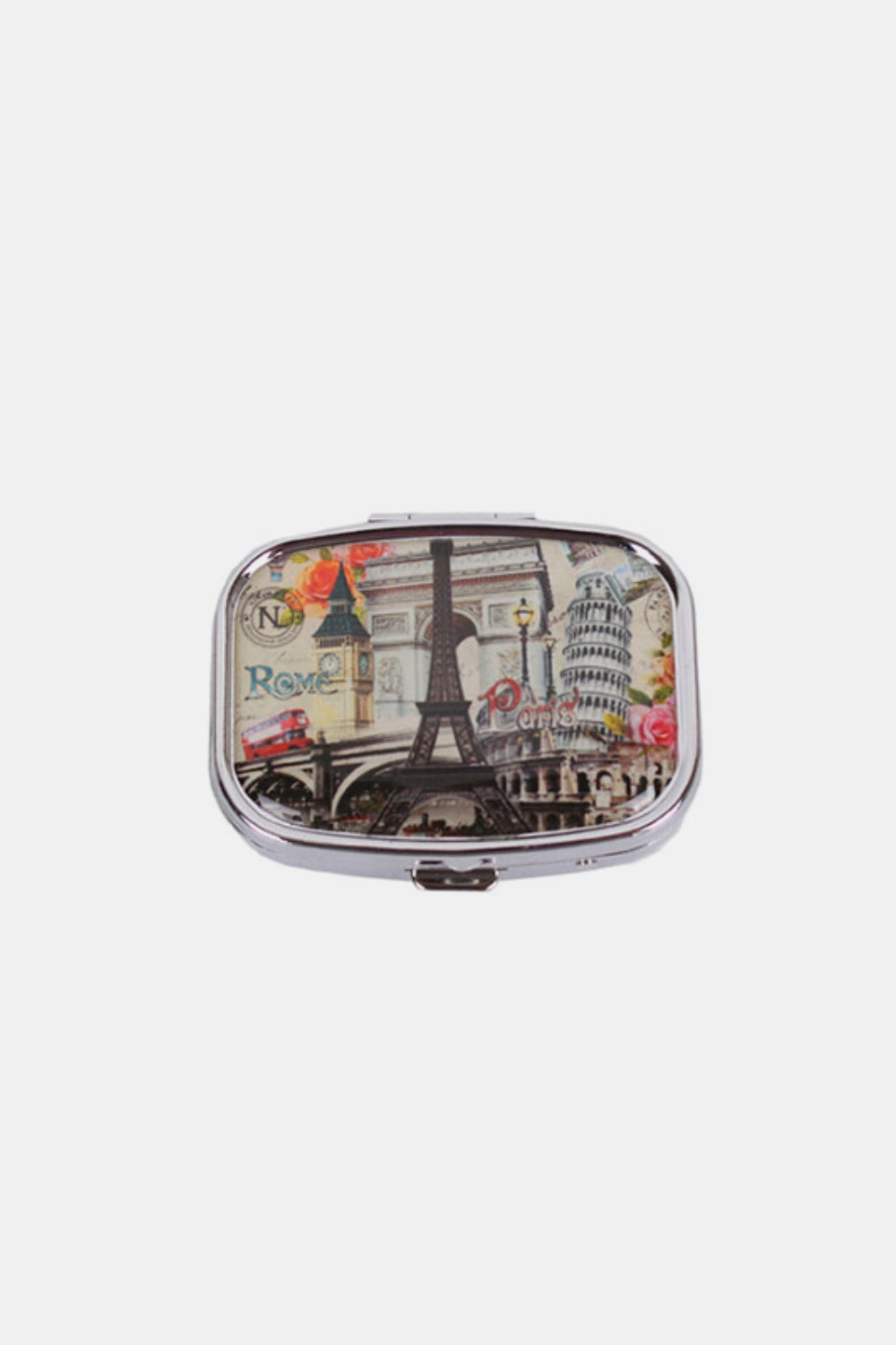 Nicole Lee USA Print Metallic Rectangular Pill Case Nicole Lee USA Print Metallic Rectangular Pill Case - TopFashionHQ