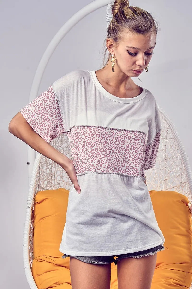 BiBi Triblend Knit with Leopard Block Out Stitching cba2c3281e164bb0b8b82874432f1921-Max-Origin