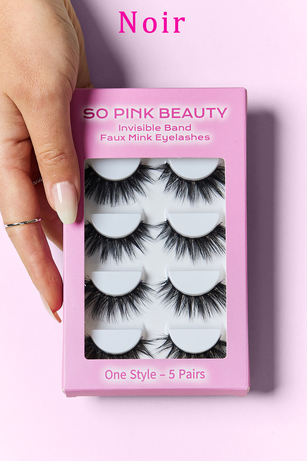 SO PINK BEAUTY Faux Mink Eyelashes 5 Pairs SO PINK BEAUTY Faux Mink Eyelashes 5 Pairs - TopFashionHQ