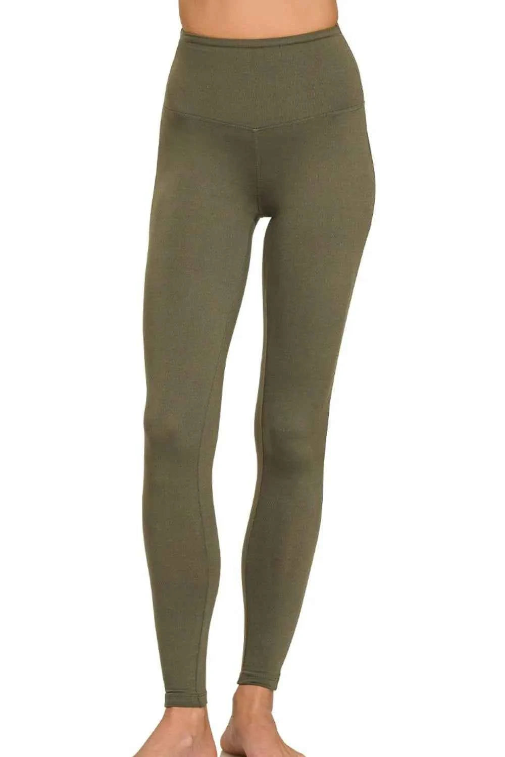 Zenana Premium Microfiber Wide Waistband Leggings Zenana Premium Microfiber Wide Waistband Leggings