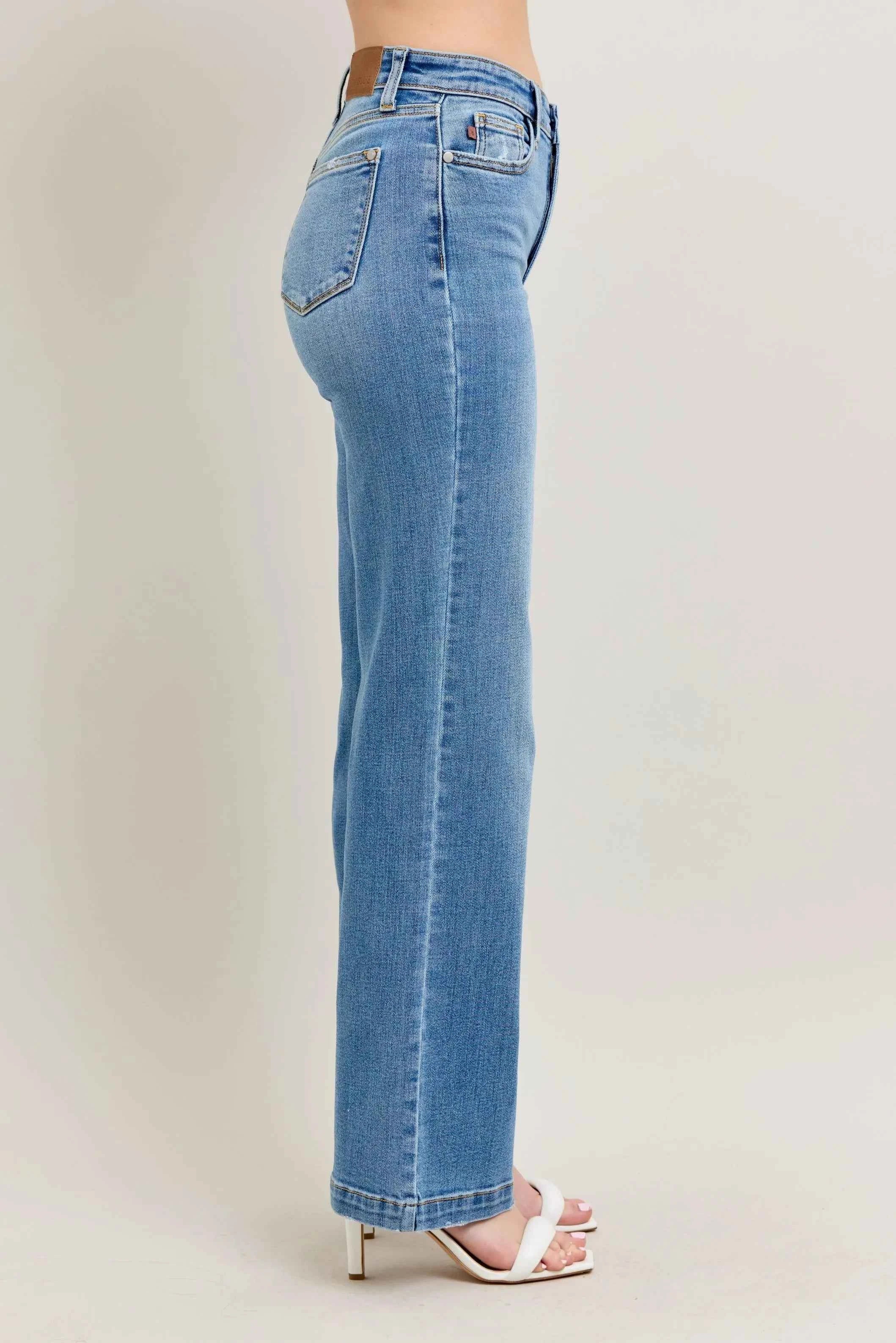 Judy Blue Full Size High Waist Straight Jeans Plus Size Judy Blue Full Size High Waist Straight Jeans Plus Size