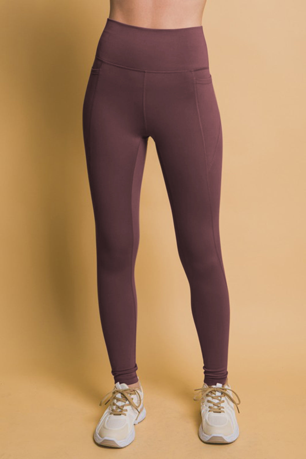 Love Tree High Waist Leggings with Side Pockets Love Tree High Waist Leggings with Side Pockets - TopFashionHQ