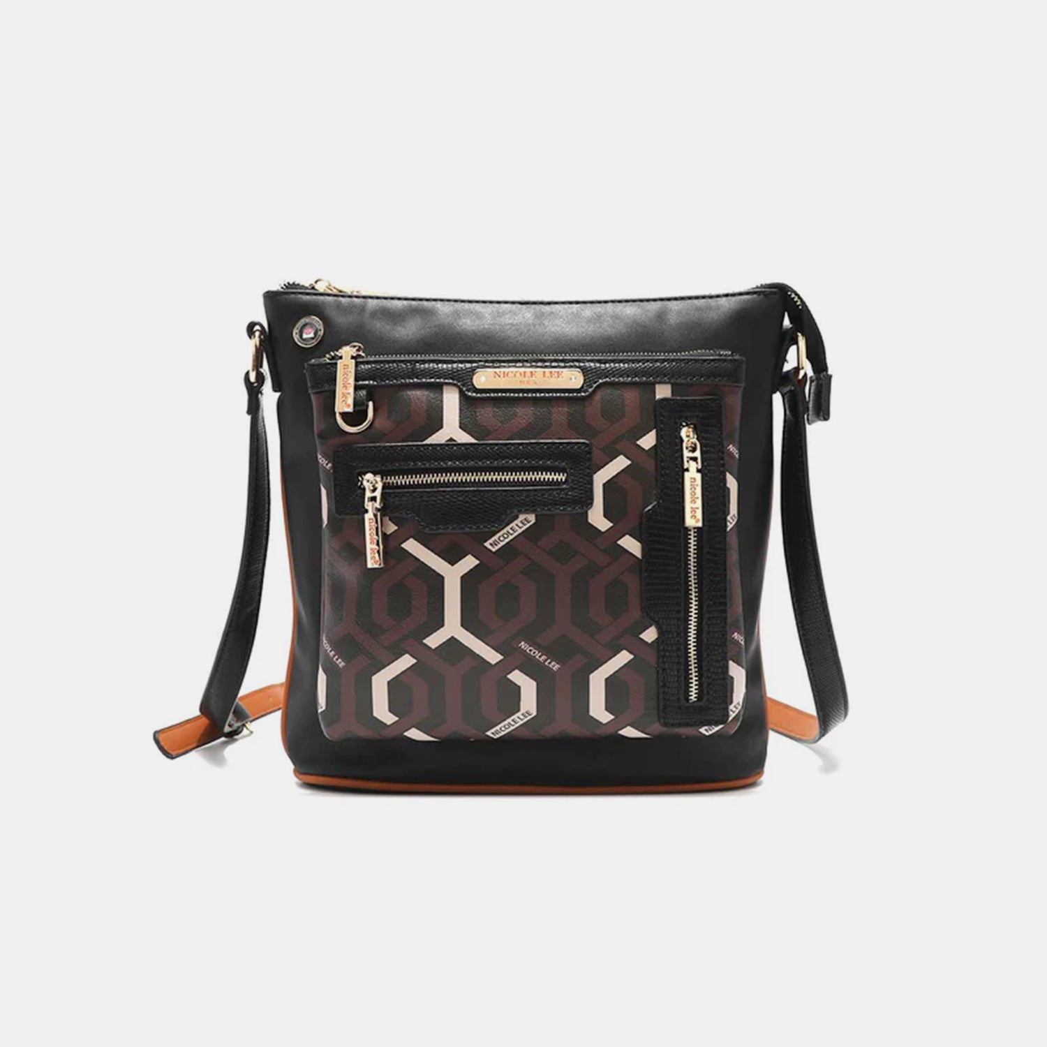 Nicole Lee USA Geometric Pattern Crossbody Bag Nicole Lee USA Geometric Pattern Crossbody Bag - TopFashionHQ