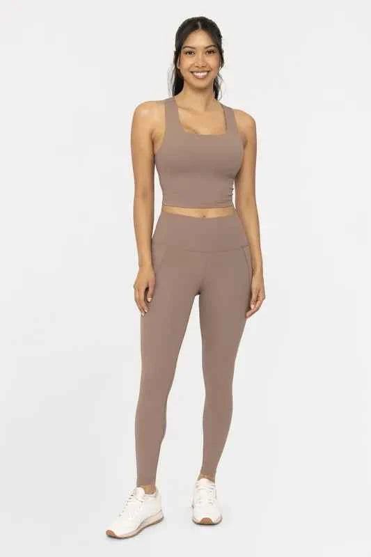 MONO B Soft Ribbed High Waisted Leggings MONO B Soft Ribbed High Waisted Leggings
