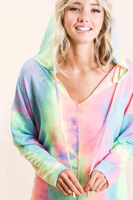 BiBi Tie Dye Terry Long Sleeve Hoodie d39276500eba4a67ae184d742aacabd7-Max-Origin