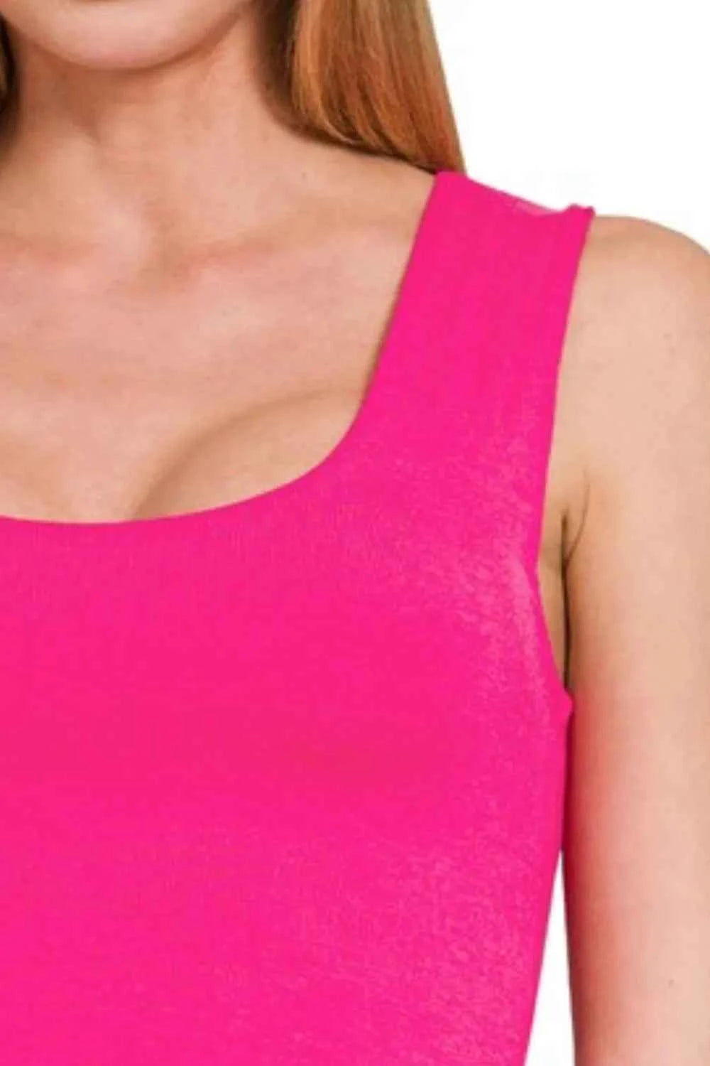 Zenana Double Layered Cropped Tank Top Zenana Double Layered Cropped Tank Top