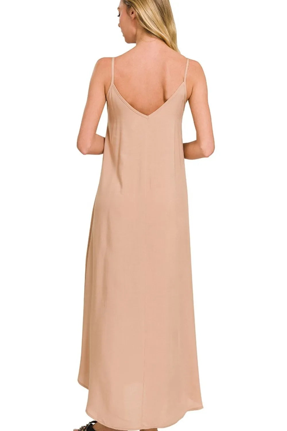 Zenana Woven Arc Hem Cami Dress With Flowy Pockets d43e0cd1-57e9-42a7-8f02-b2912c218c3b-Max-Origin