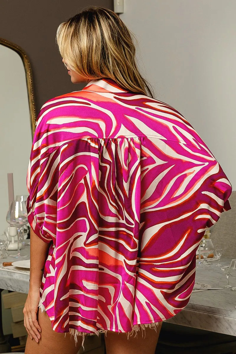 BiBi Zebra Dolman Silky Satin Shirt Top d44247a6339e4dacb11f67d529c07353-Max-Origin