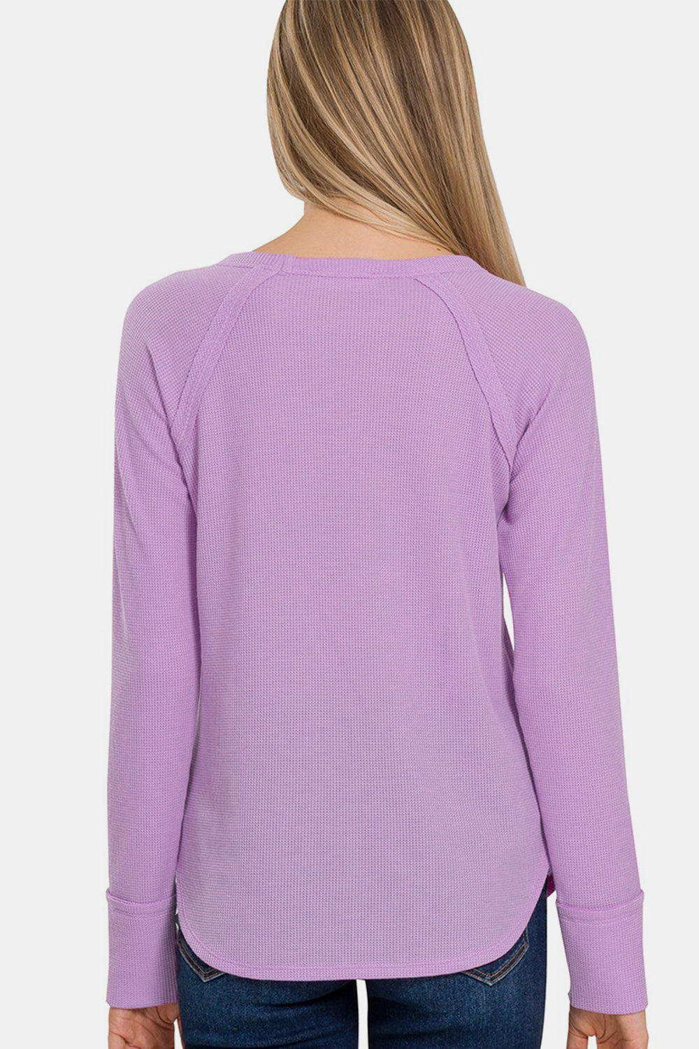 Zenana Waffle Long Sleeve T-Shirt Zenana Waffle Long Sleeve T-Shirt - TopFashionHQ