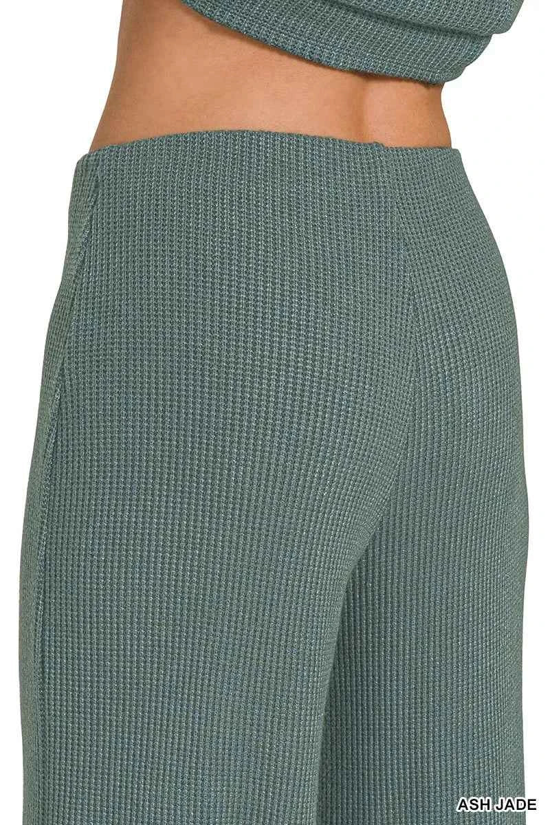 Zenana Mock Neck Top and Pants Sweater Set Zenana Mock Neck Top and Pants Sweater Set