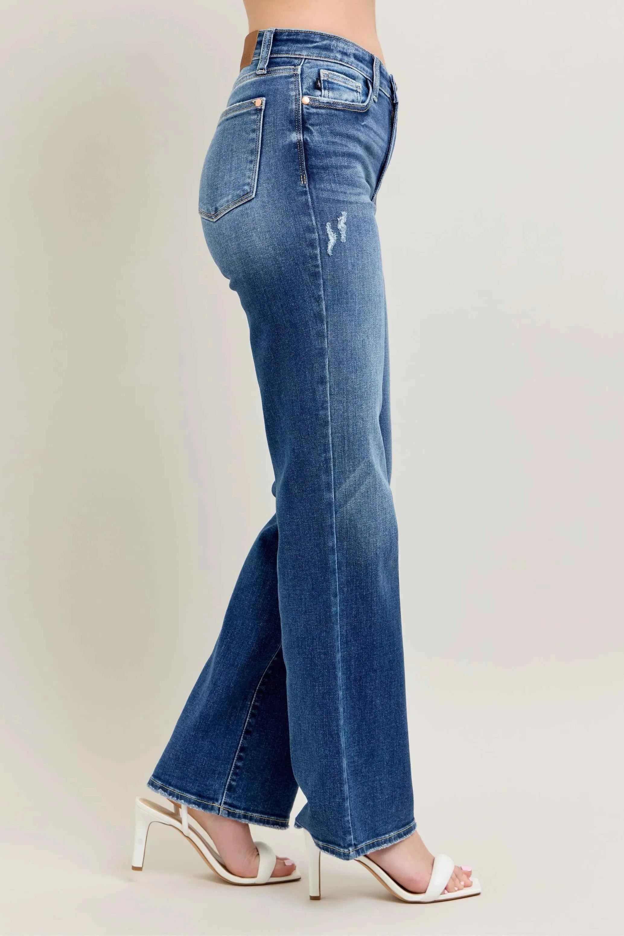 Judy Blue Full Size High Waist 90's Straight Leg Jeans Plus Size Judy Blue Full Size High Waist 90's Straight Leg Jeans Plus Size